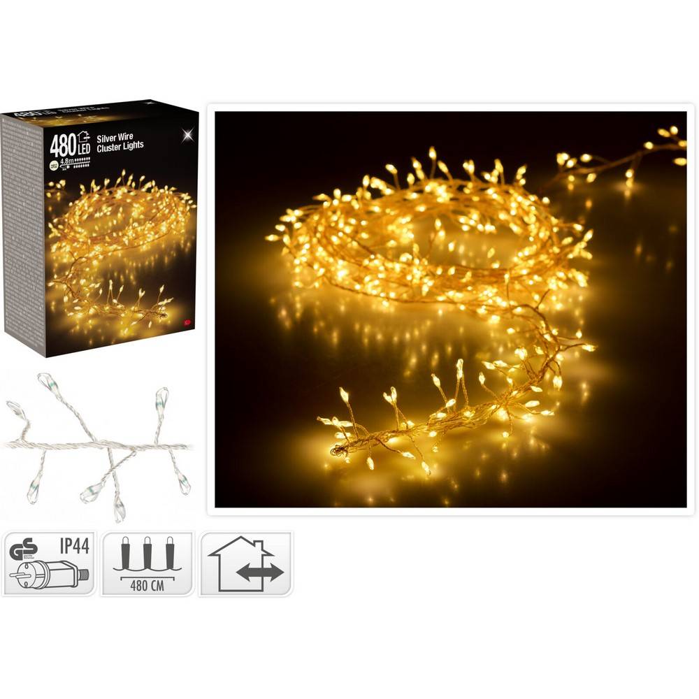 Koopman Led Silver Wire 480 Leds WW